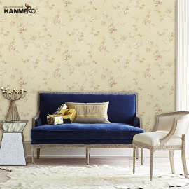 【Hanmero】欧式壁纸客厅背景墙壁纸复古书房卧室小碎花纯纸壁纸