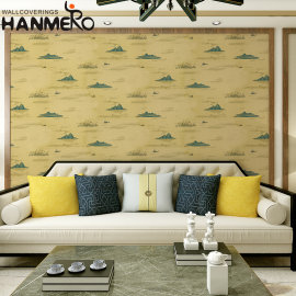 【Hanmero】古典水墨山水画墙纸客厅电视背景墙书房茶楼餐厅壁纸